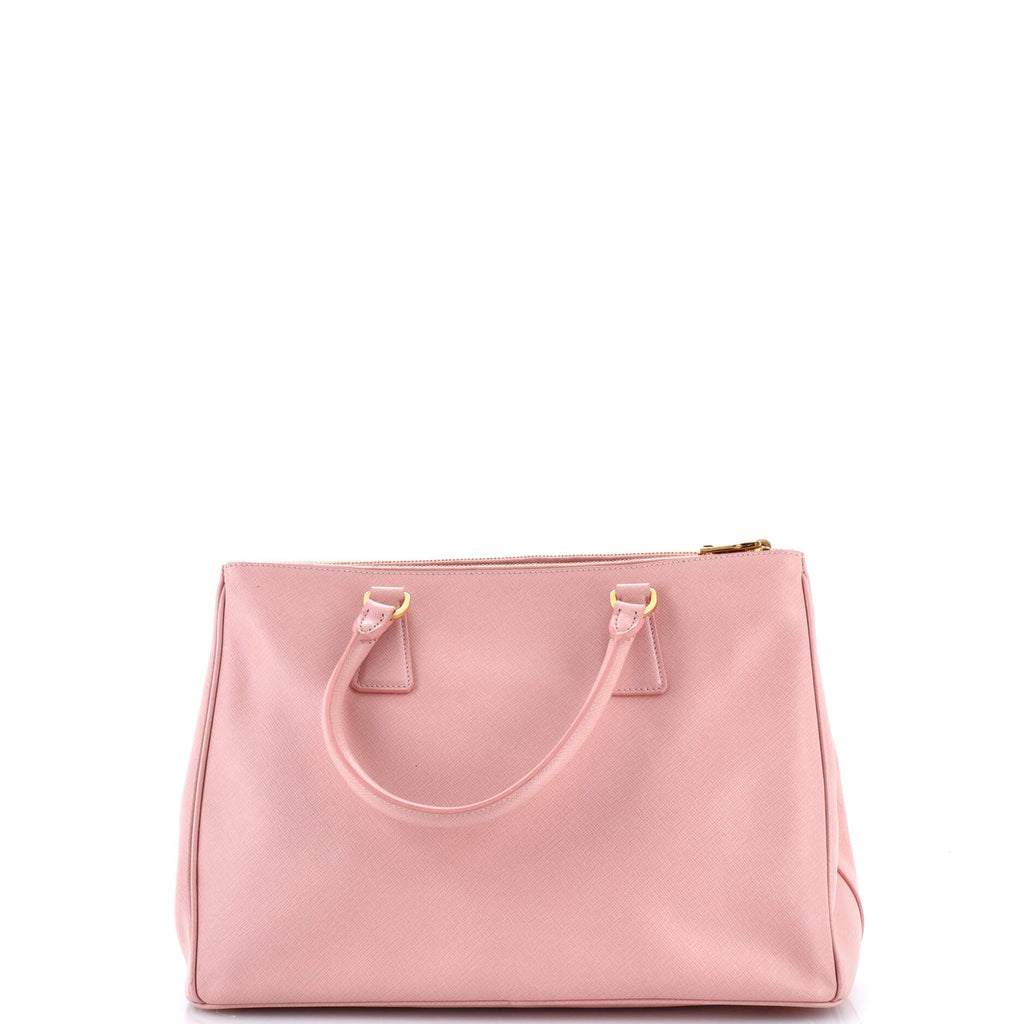 Double Zip Lux Tote Saffiano Leather Medium