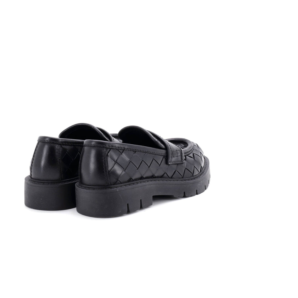 Haddock Loafers Intrecciato Leather