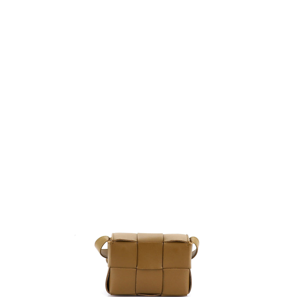 Cassette Crossbody Bag Maxi Intrecciato Leather Candy