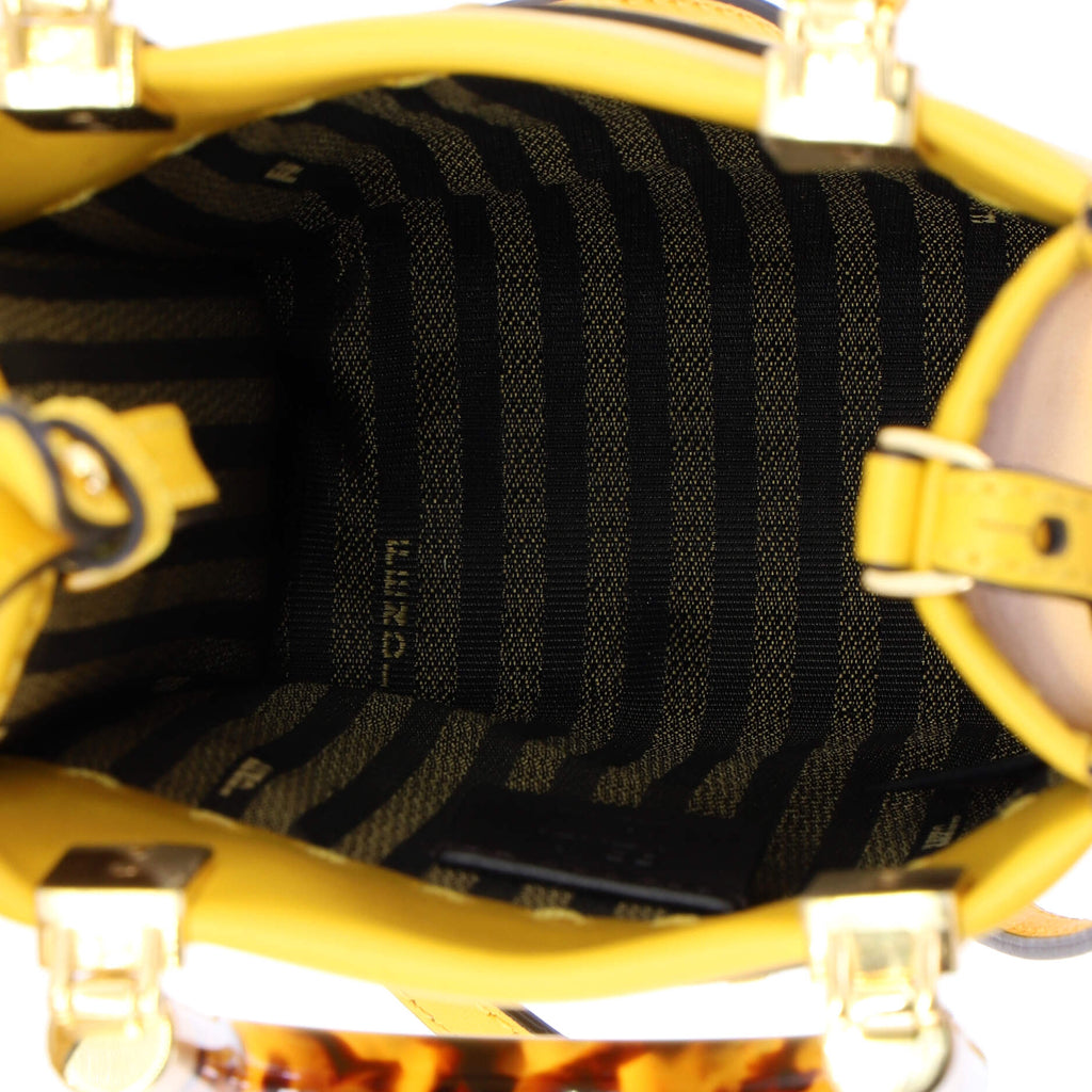 Sunshine Shopper Tote Leather Mini
