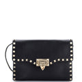 Rockstud Flip Lock Flap Bag Leather Medium