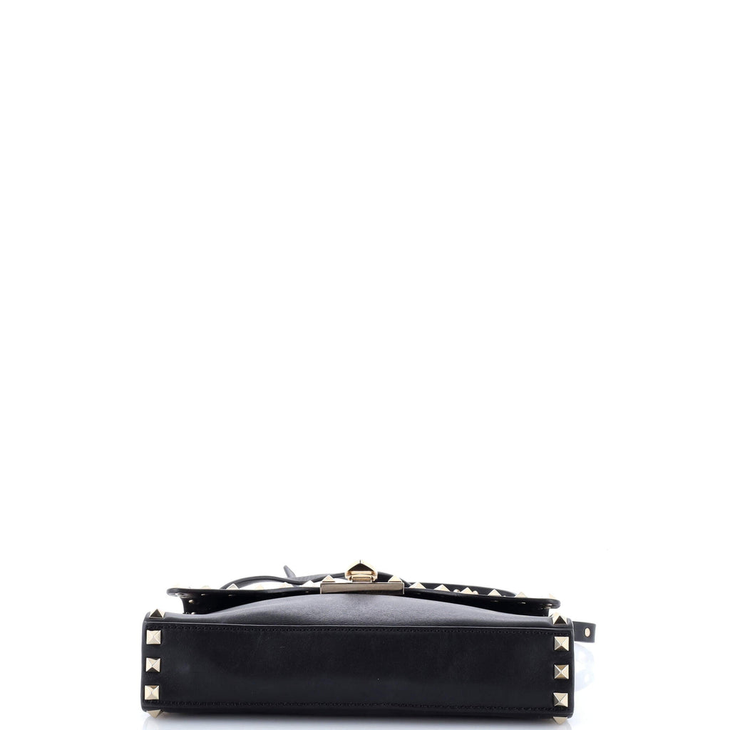 Rockstud Flip Lock Flap Bag Leather Medium