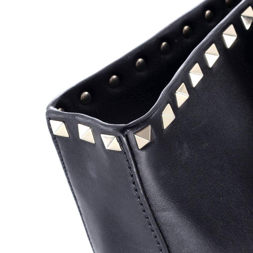 Rockstud Flip Lock Flap Bag Leather Medium