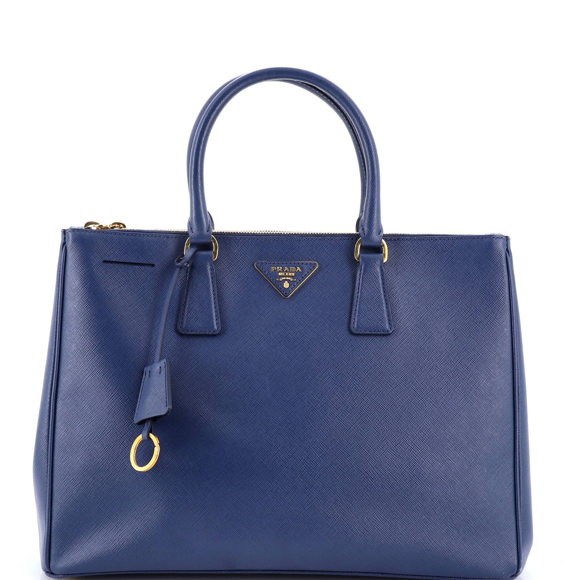 Double Zip Lux Tote Saffiano Leather Large