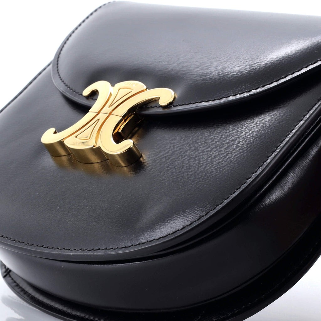 Triomphe Besace Clea Flap Bag Leather