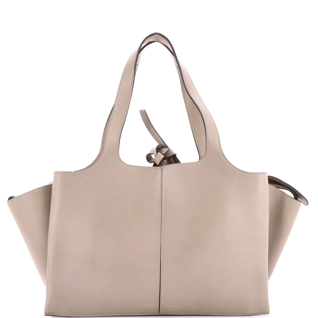 Tri-Fold Shoulder Bag Grained Calfskin Medium
