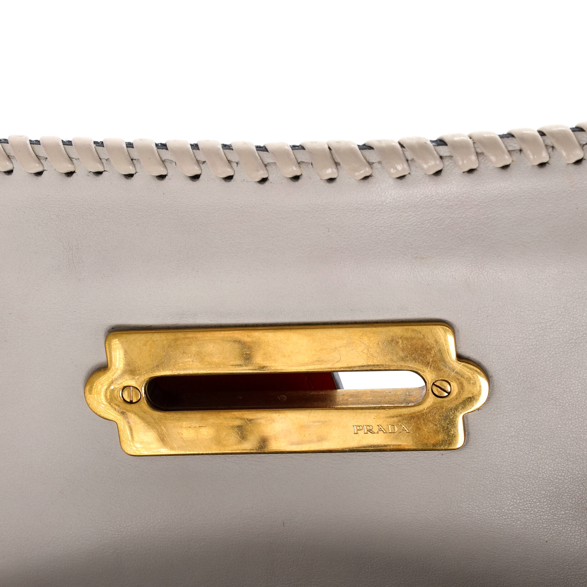 Cahier Crossbody Bag Embellished Denim and Leather Small