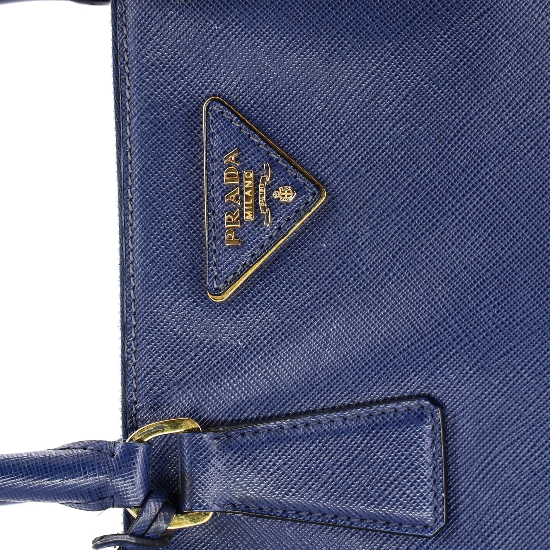 Double Zip Lux Tote Saffiano Leather Large