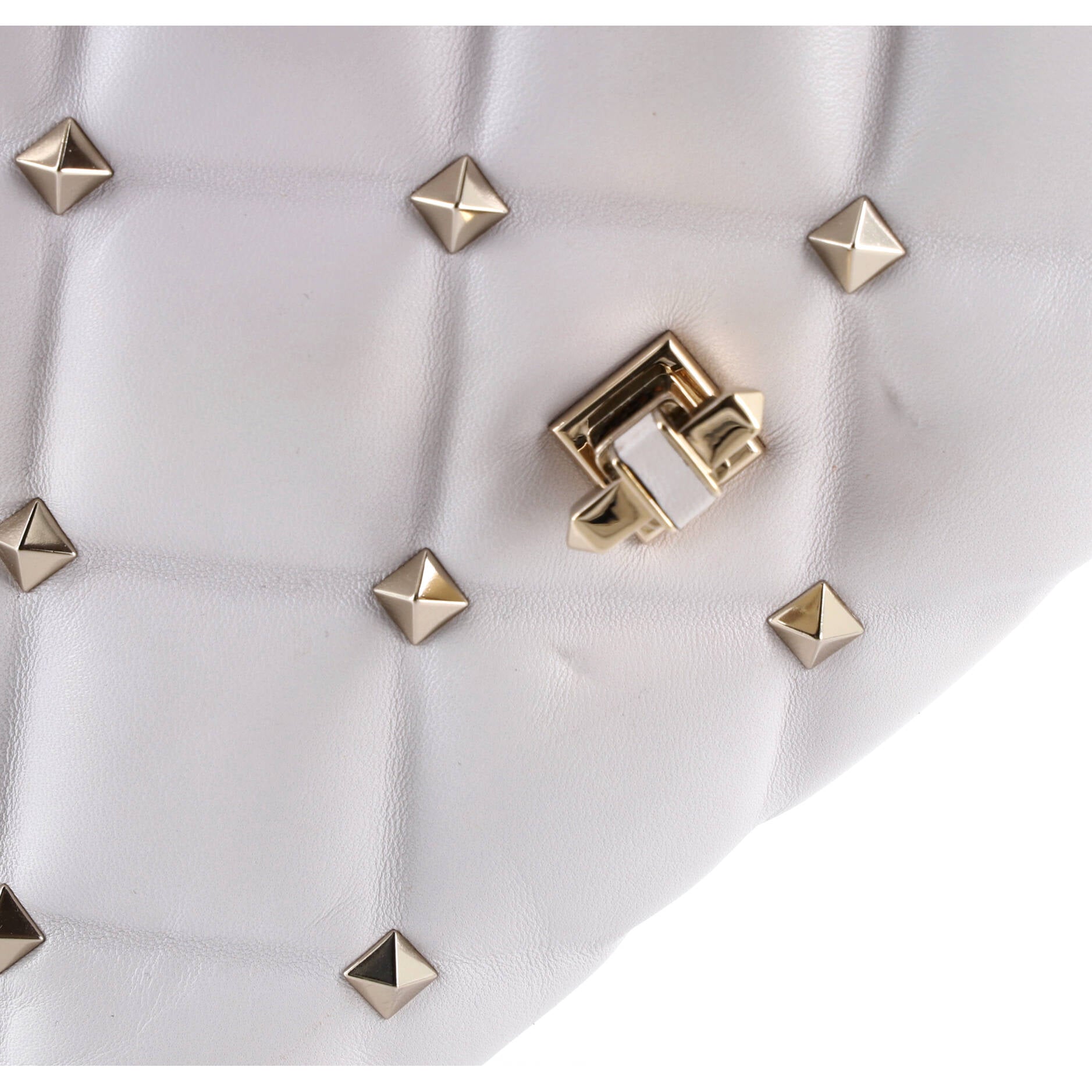 VLTN Candystud Top Handle Bag Printed Leather Medium