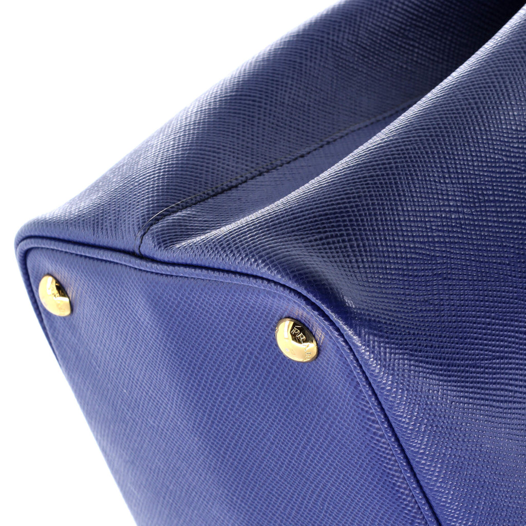 Cuir Double Tote Saffiano Leather Medium
