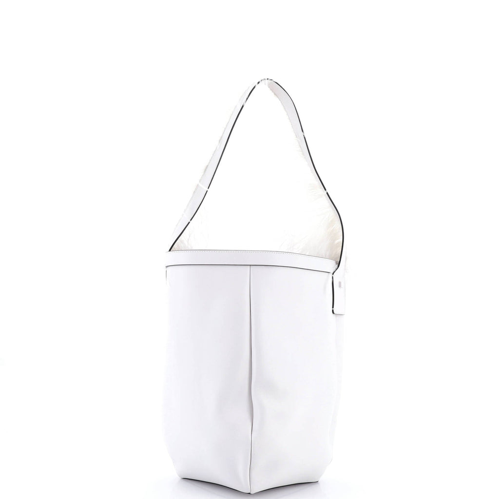 By Your Side Bucket Bag Leather with Feathers Medium