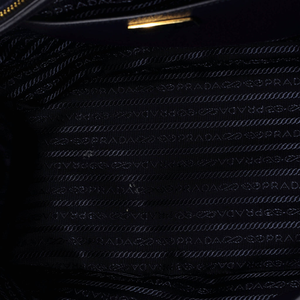 Bicolor Double Zip Lux Tote Saffiano Leather Medium