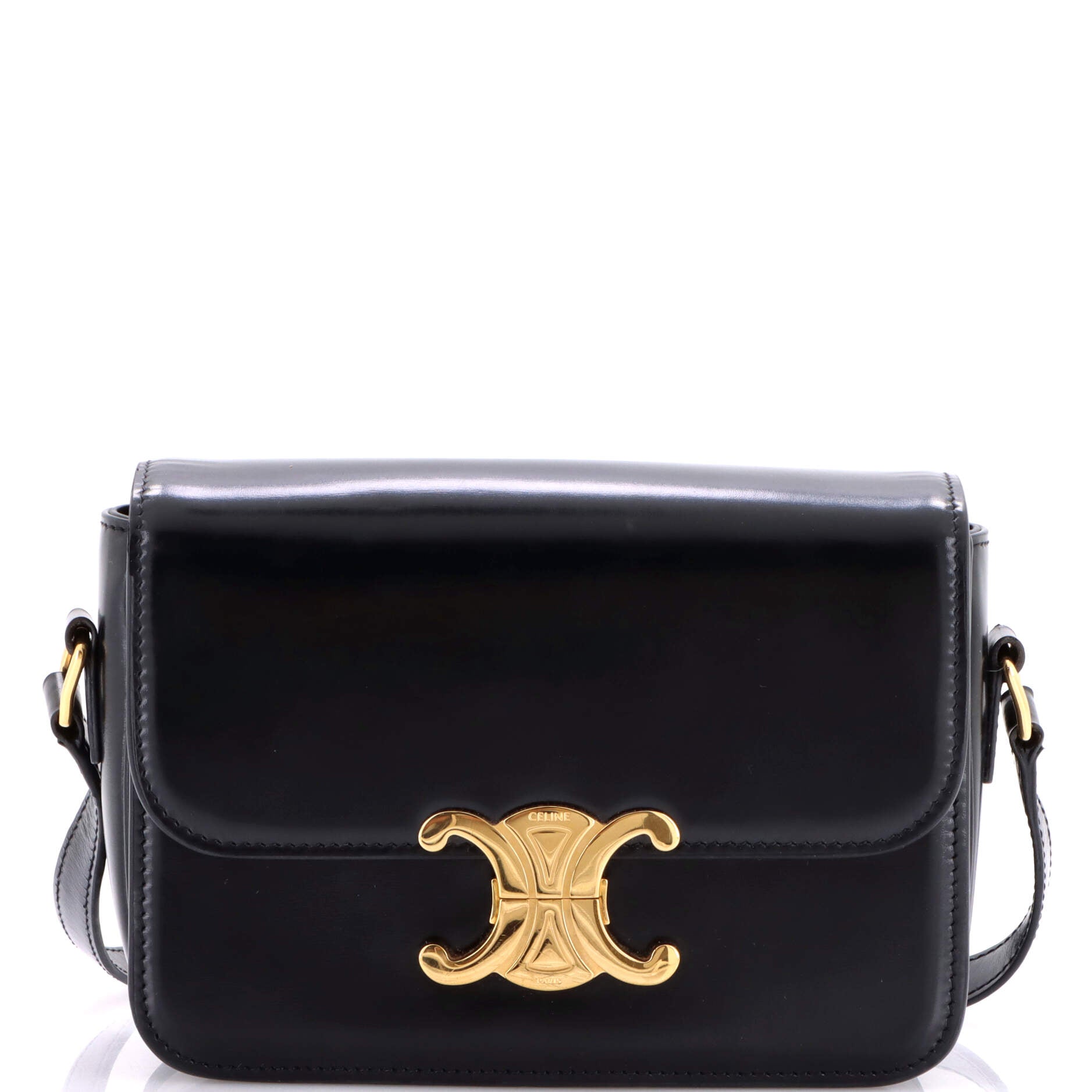 Triomphe Shoulder Bag Smooth Calfskin Teen