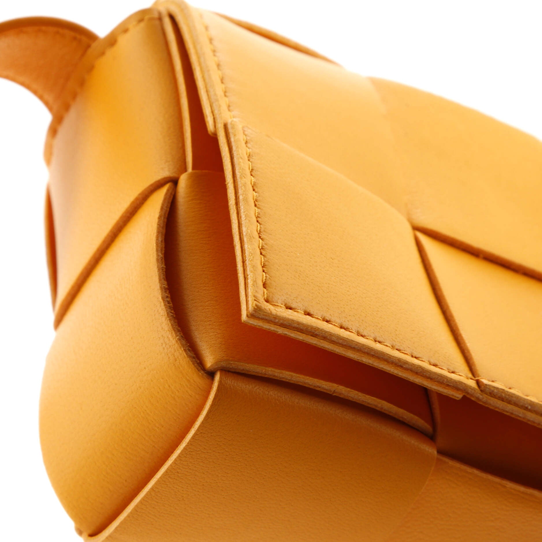 Cassette Crossbody Bag Maxi Intrecciato Leather Candy
