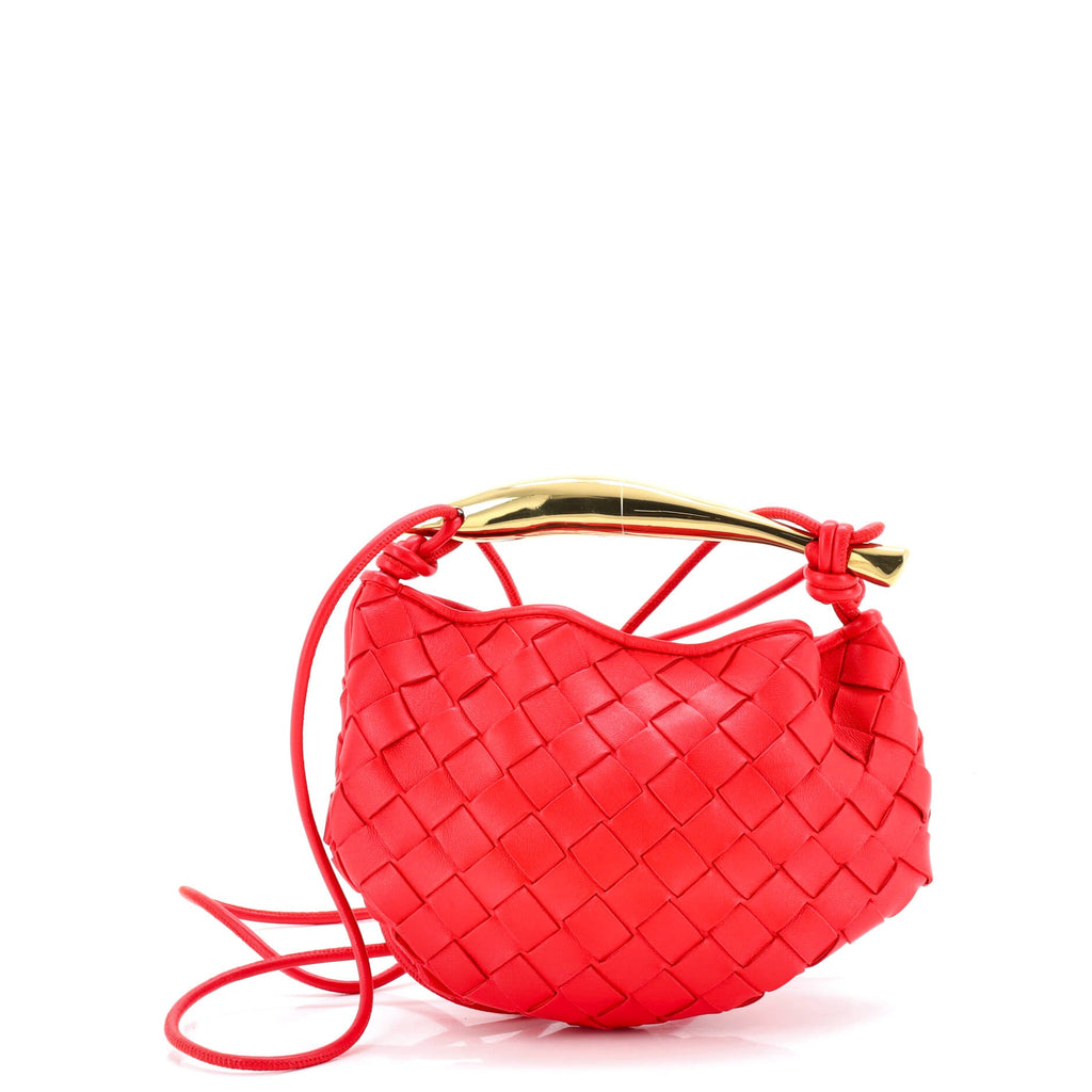 Sardine Top Handle Bag Intrecciato Nappa Mini
