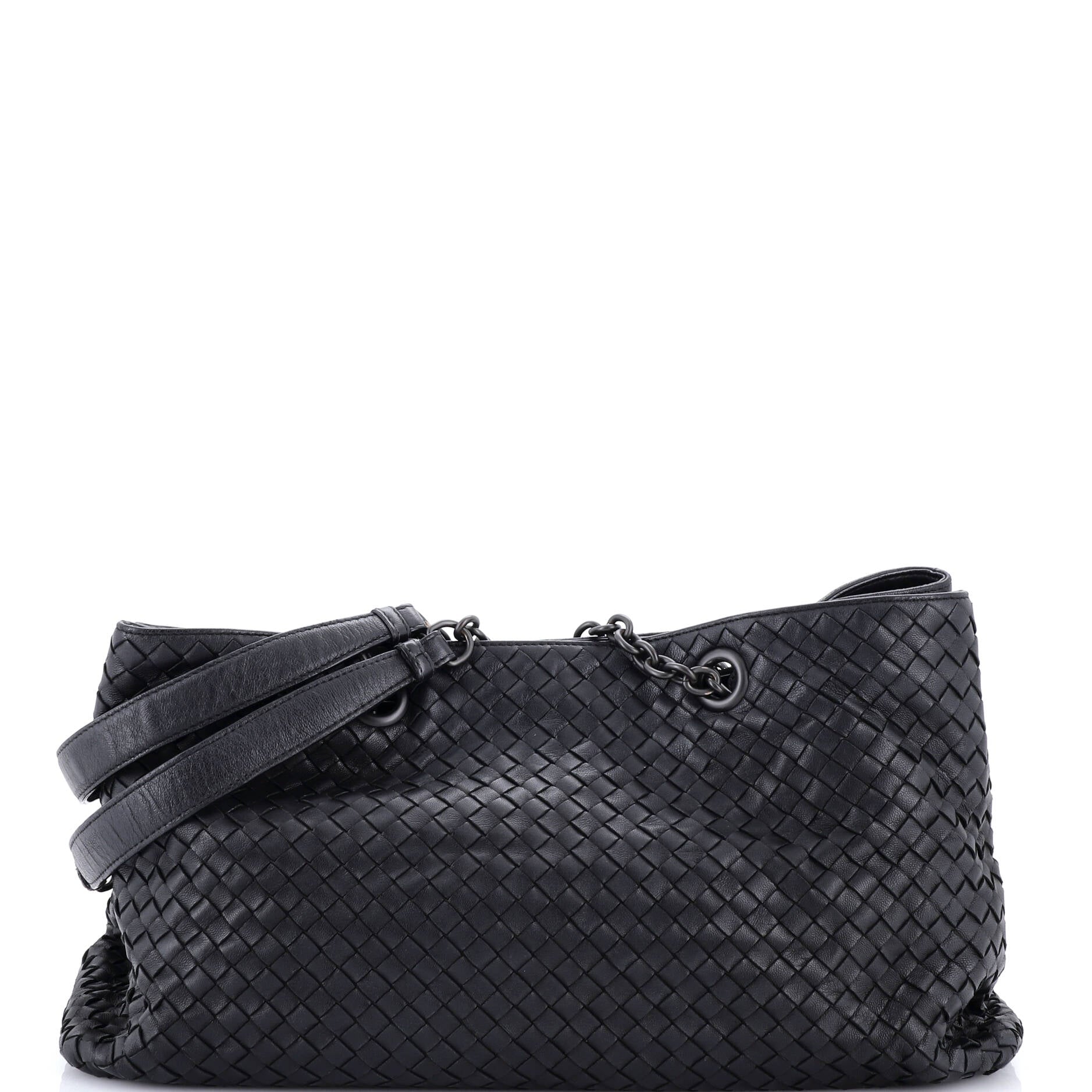 Double Chain Tote Intrecciato Nappa Large