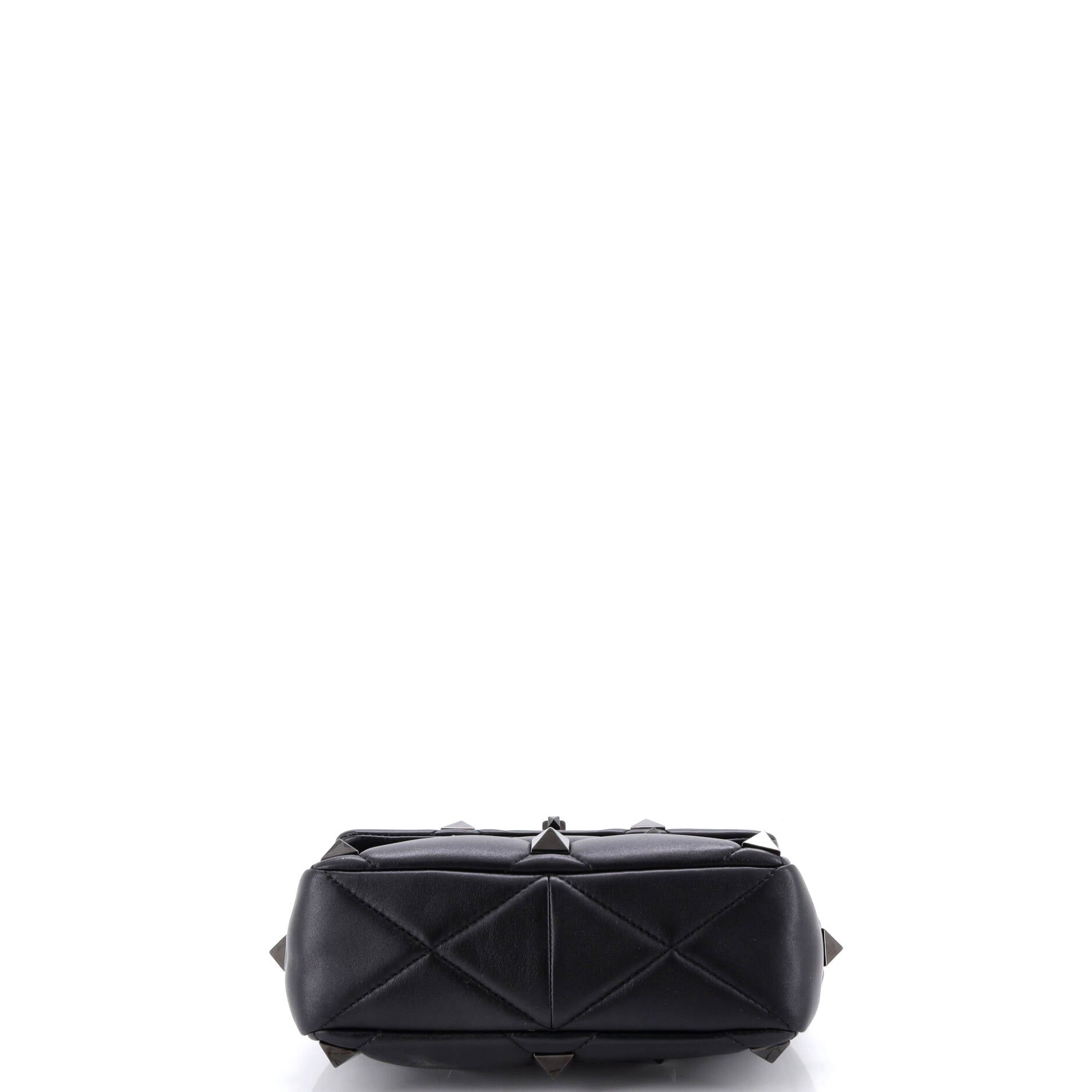Roman Stud Flap Bag Quilted Leather Medium