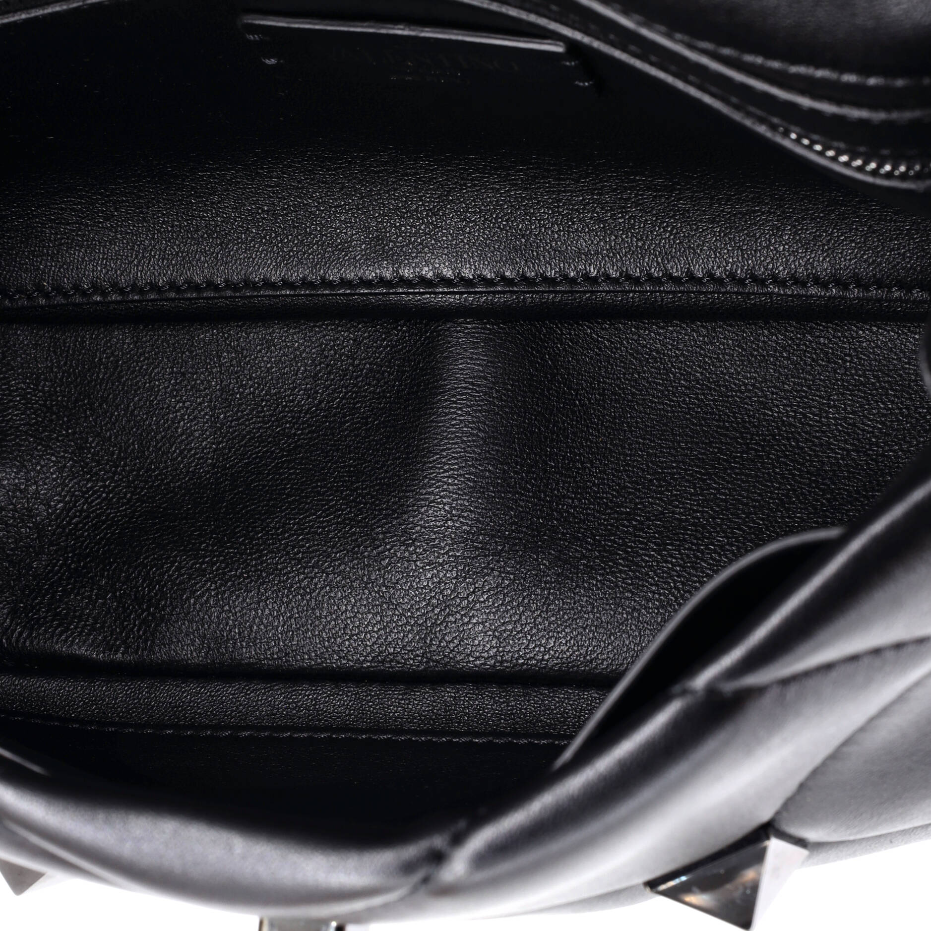 Roman Stud Flap Bag Quilted Leather Medium