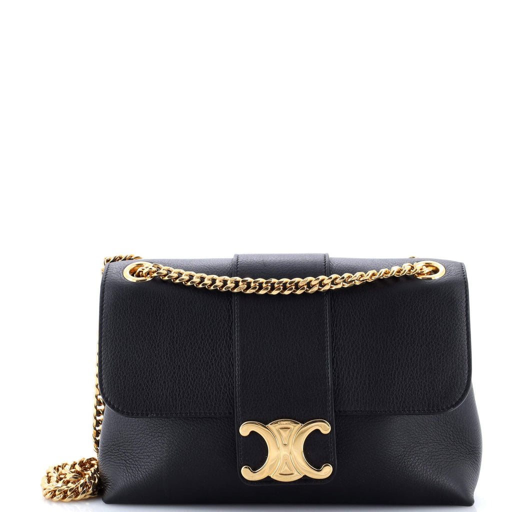Victoire Flap Shoulder Bag Leather Medium