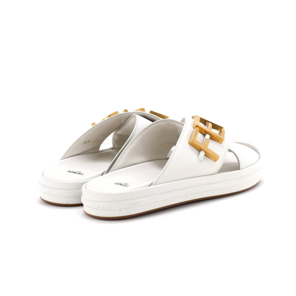 Women's Fendigraphy Slide Sandals Leather