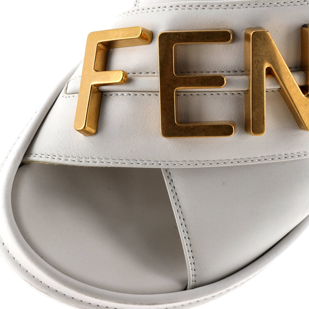 Women's Fendigraphy Slide Sandals Leather