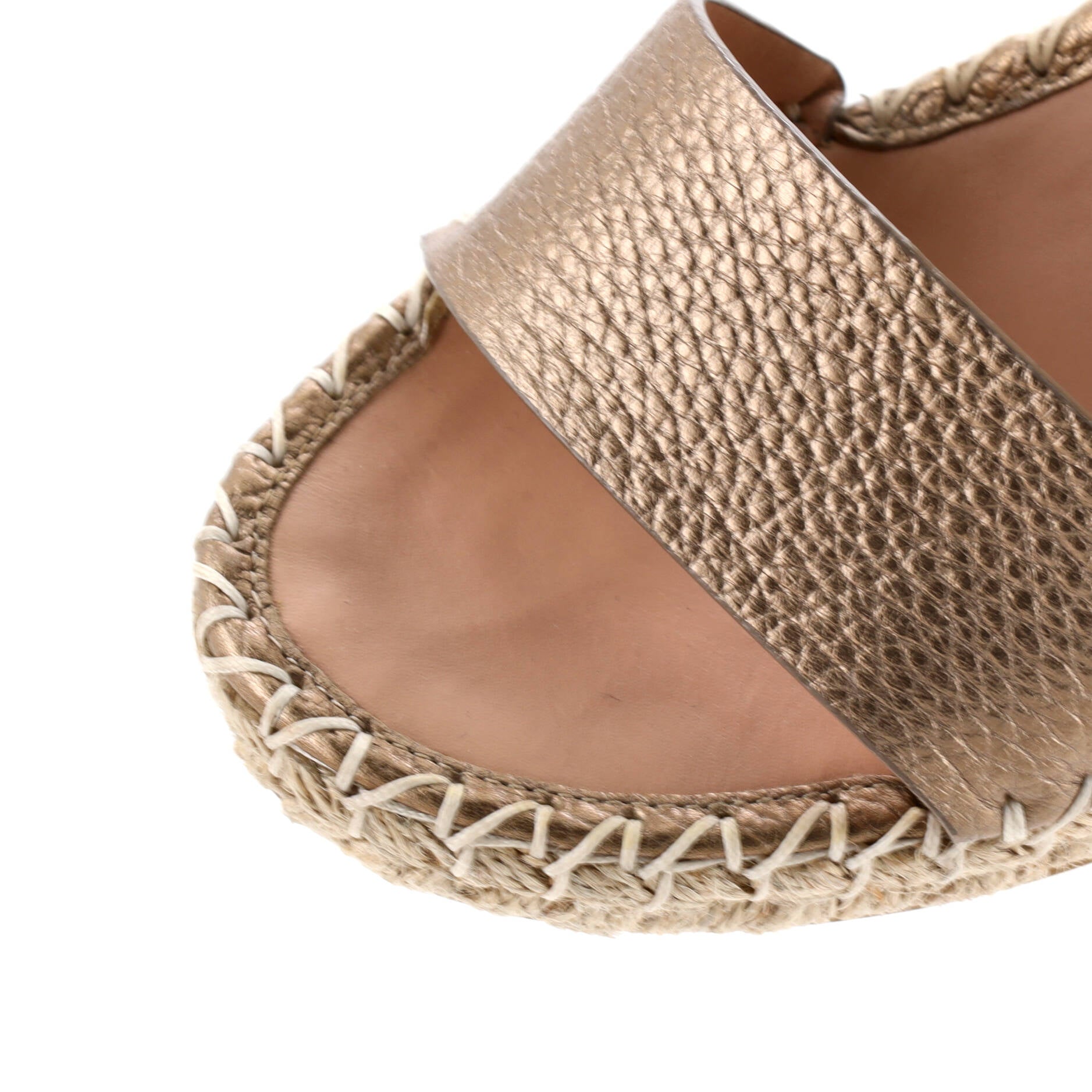 Women's Rockstud Wedge Espadrille Sandals Leather