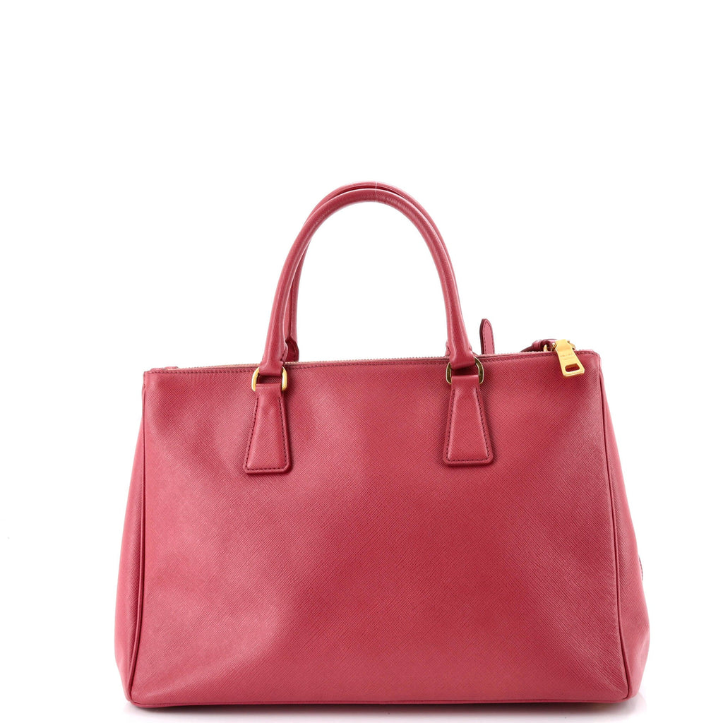 Double Zip Lux Tote Saffiano Leather Large