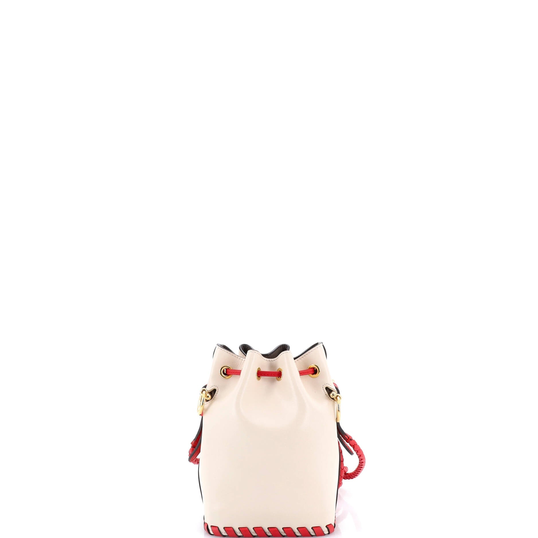 Mon Tresor Bucket Bag Whipstitch Leather Mini