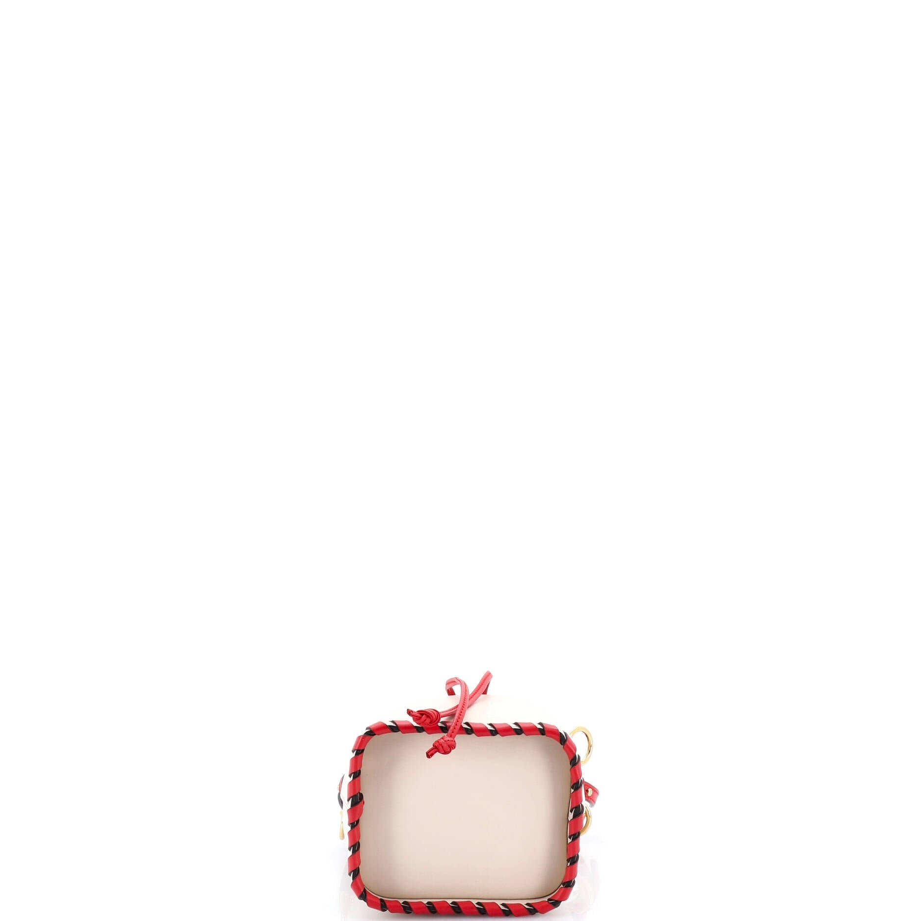 Mon Tresor Bucket Bag Whipstitch Leather Mini