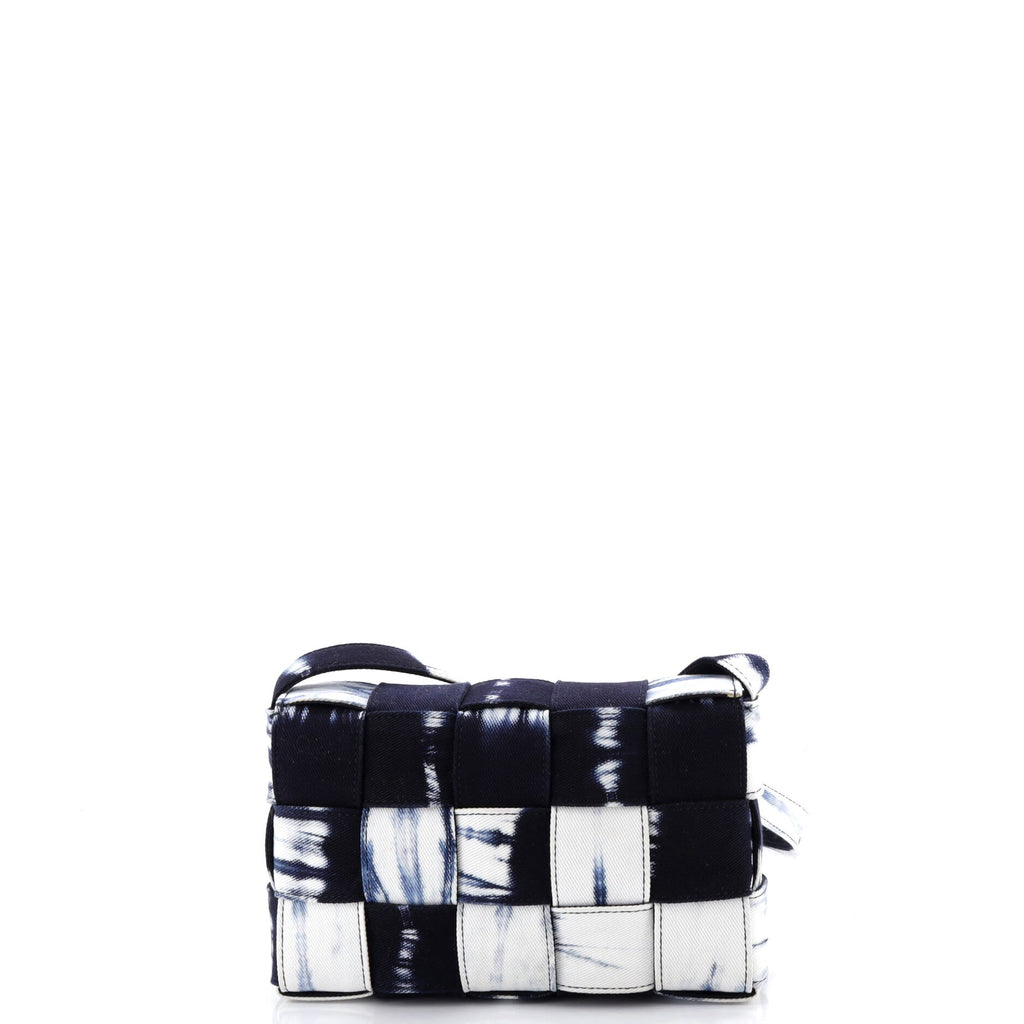 Cassette Crossbody Bag Maxi Intrecciato Denim