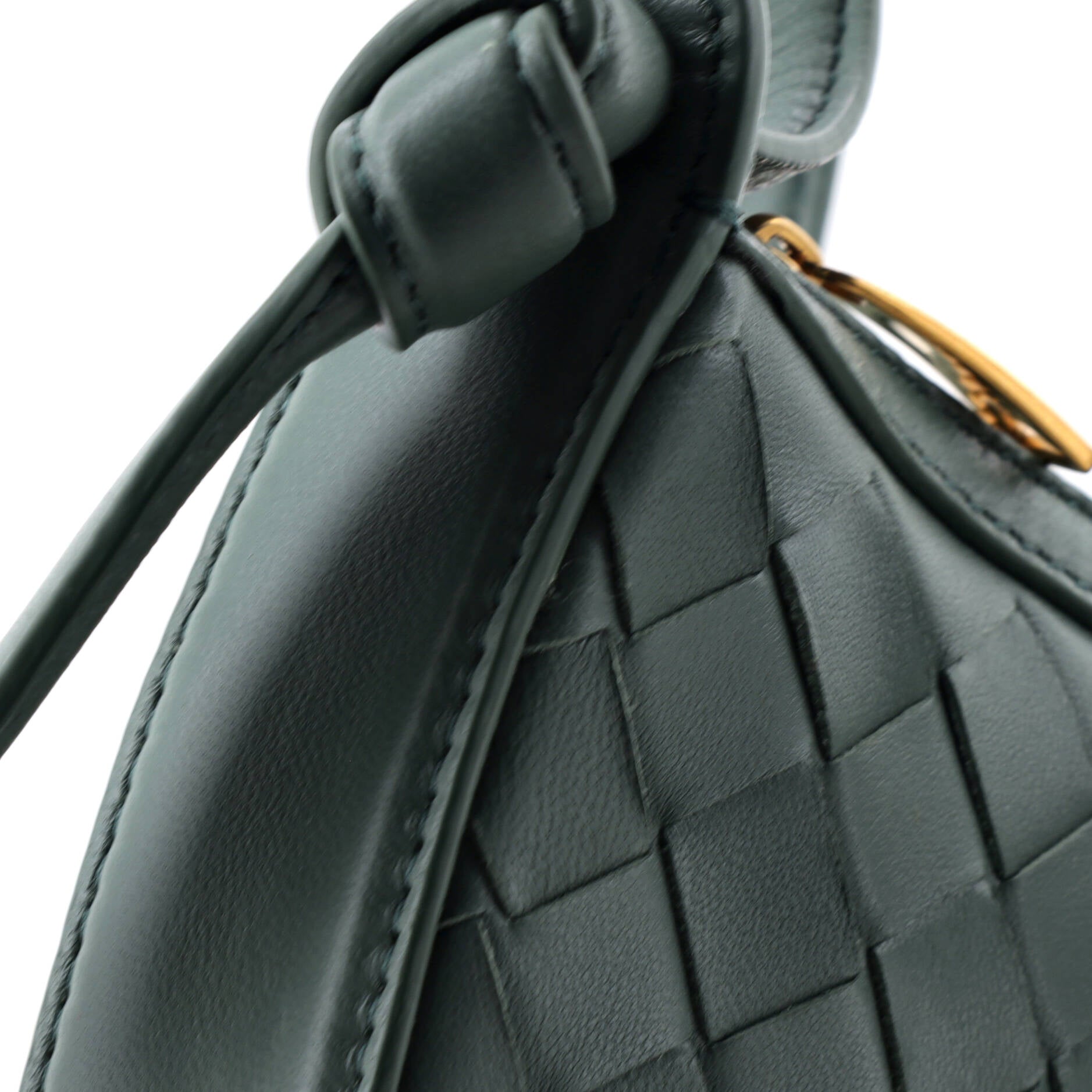 Sunrise Shoulder Bag Intrecciato Leather Mini