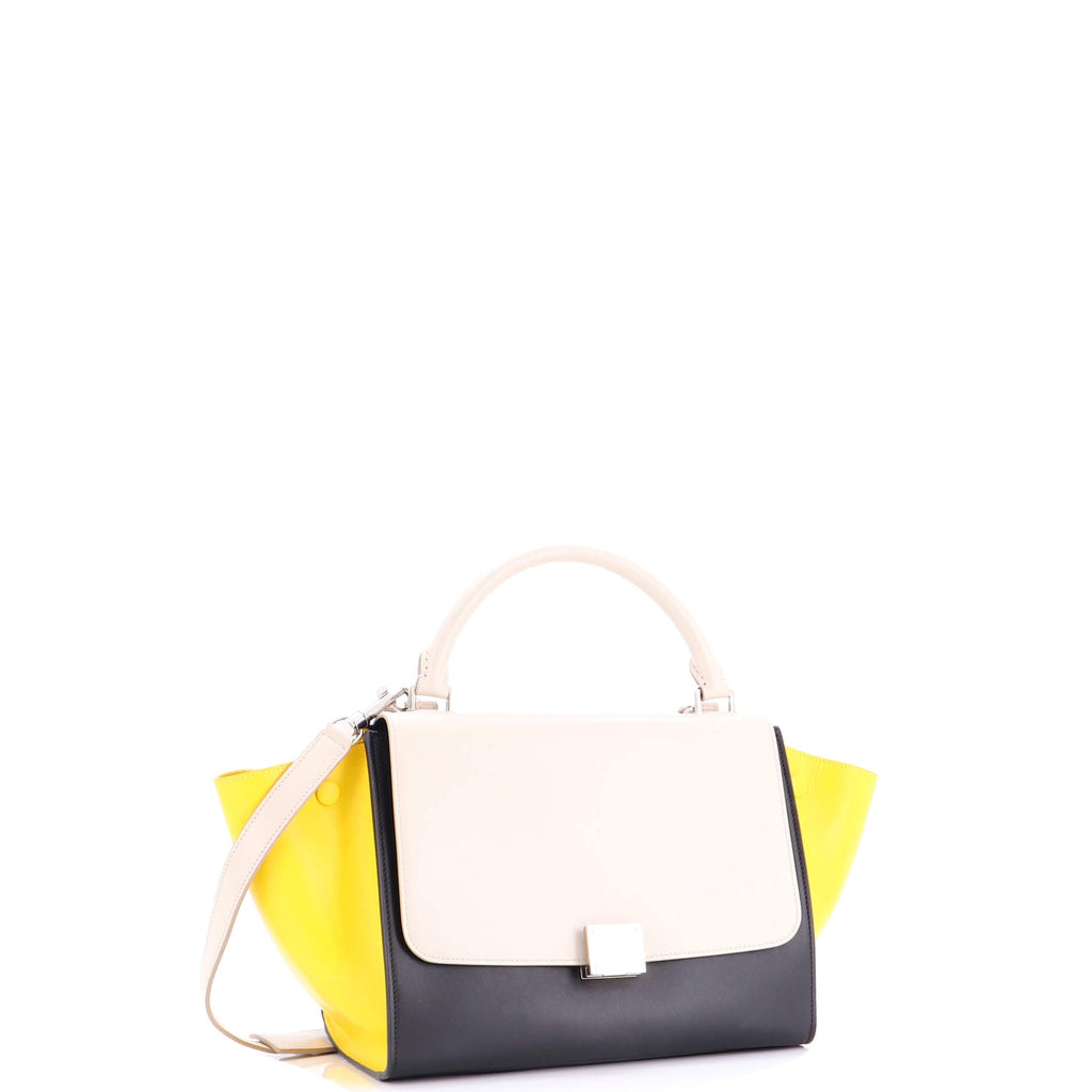 Tricolor Trapeze Bag Leather Small