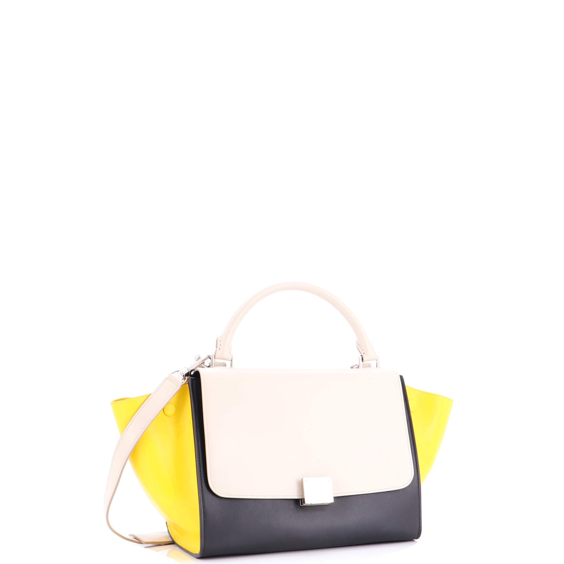 Tricolor Trapeze Bag Leather Small