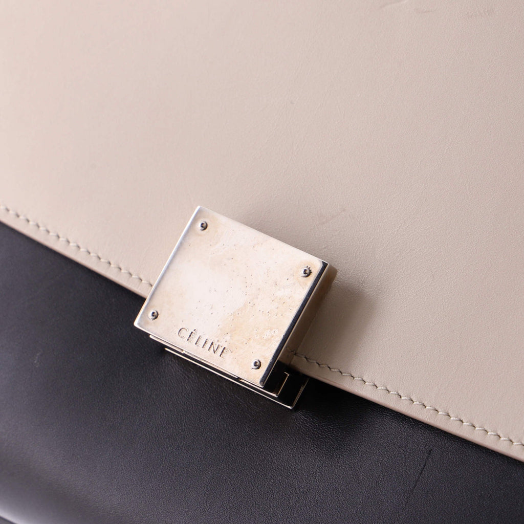 Tricolor Trapeze Bag Leather Small
