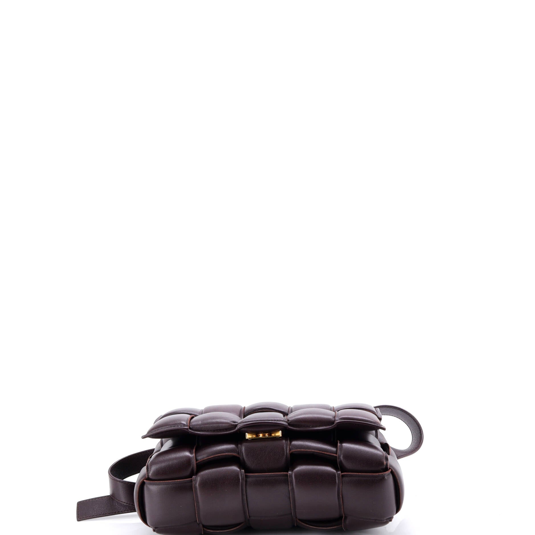 Cassette Crossbody Bag Padded Maxi Intrecciato Leather Small