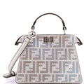 Peekaboo ISeeU Bag Zucca Crystal Embellished Suede Petite