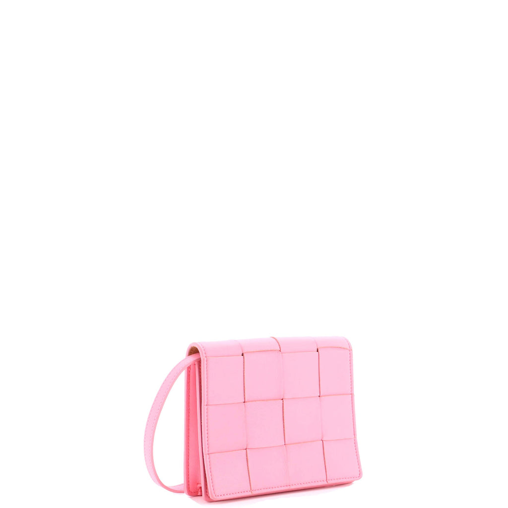 Cassette Crossbody Bag Maxi Intrecciato Leather Mini