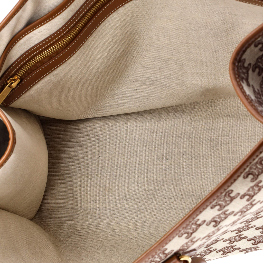 Horizontal Cabas Tote Triomphe Canvas