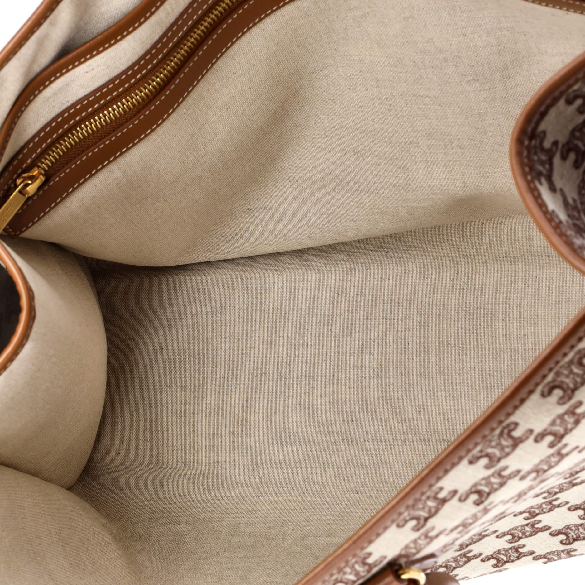 Horizontal Cabas Tote Triomphe Canvas