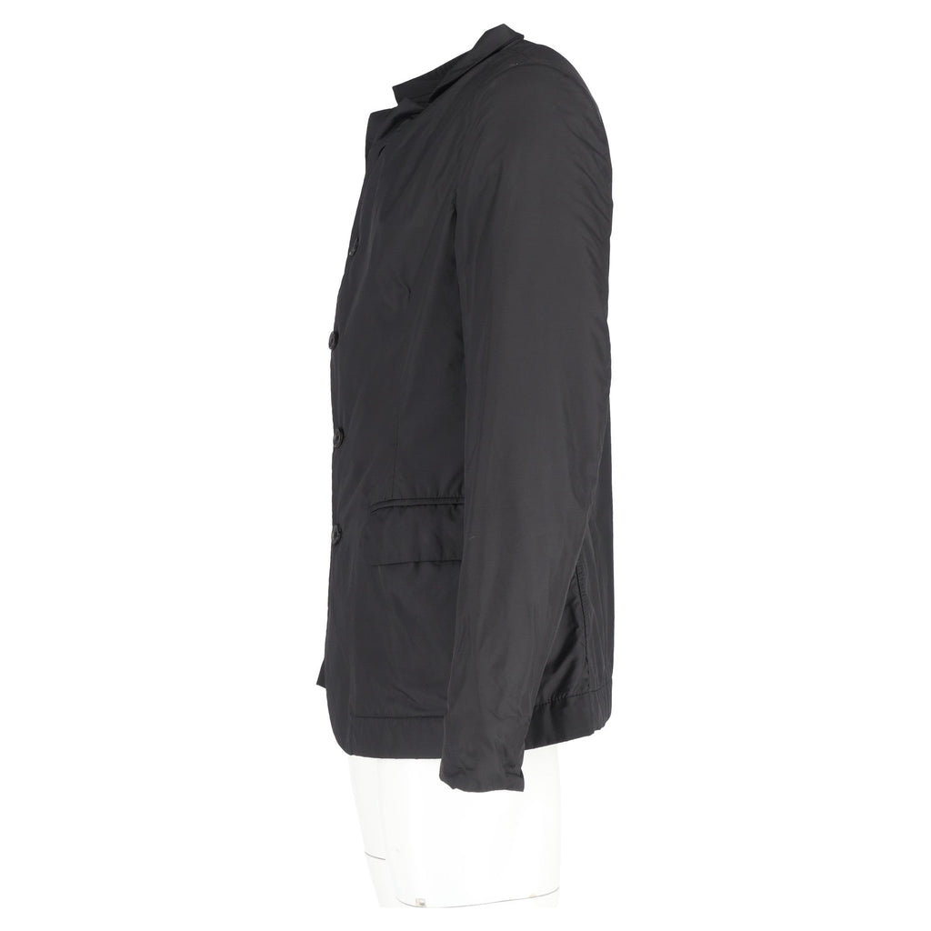 Bottega Veneta Single-Breasted Blazer in Black Nylon