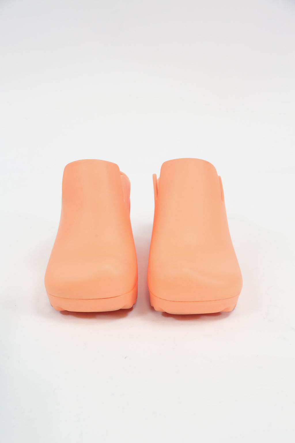Bottega Veneta Flash Mules in Orange Rubber