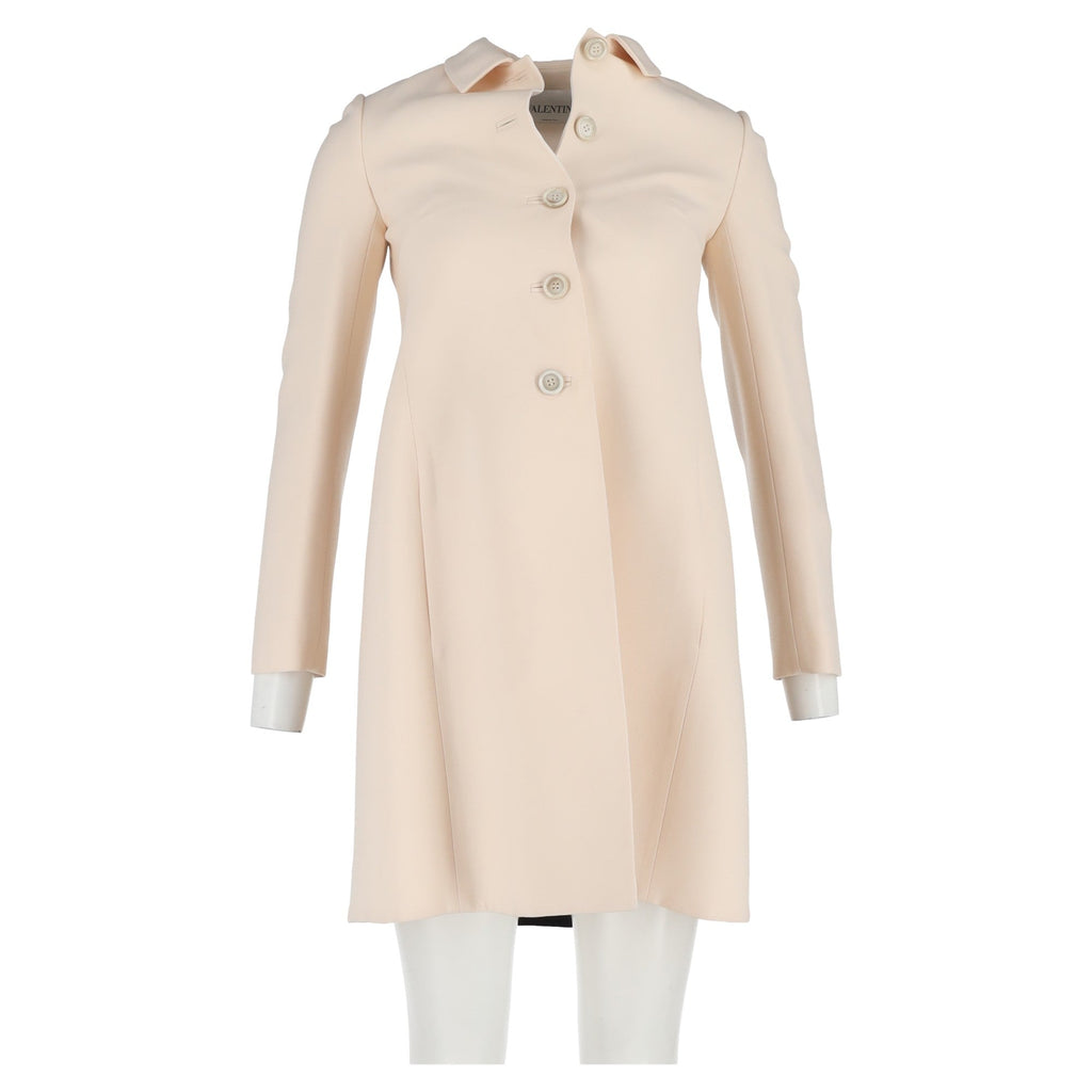 Valentino Garavani Coat in Cream Wool