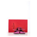 Valentino Garavani Tan-Go Ankle-Strap Ballerina Flats in Pink Leather