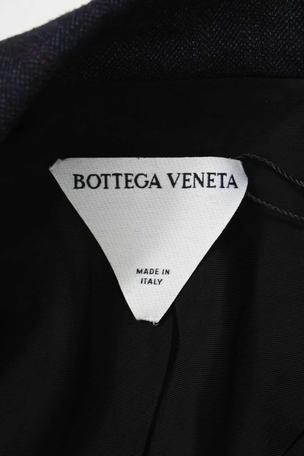 Bottega Veneta Double-Breasted Blazer in Navy Blue Wool