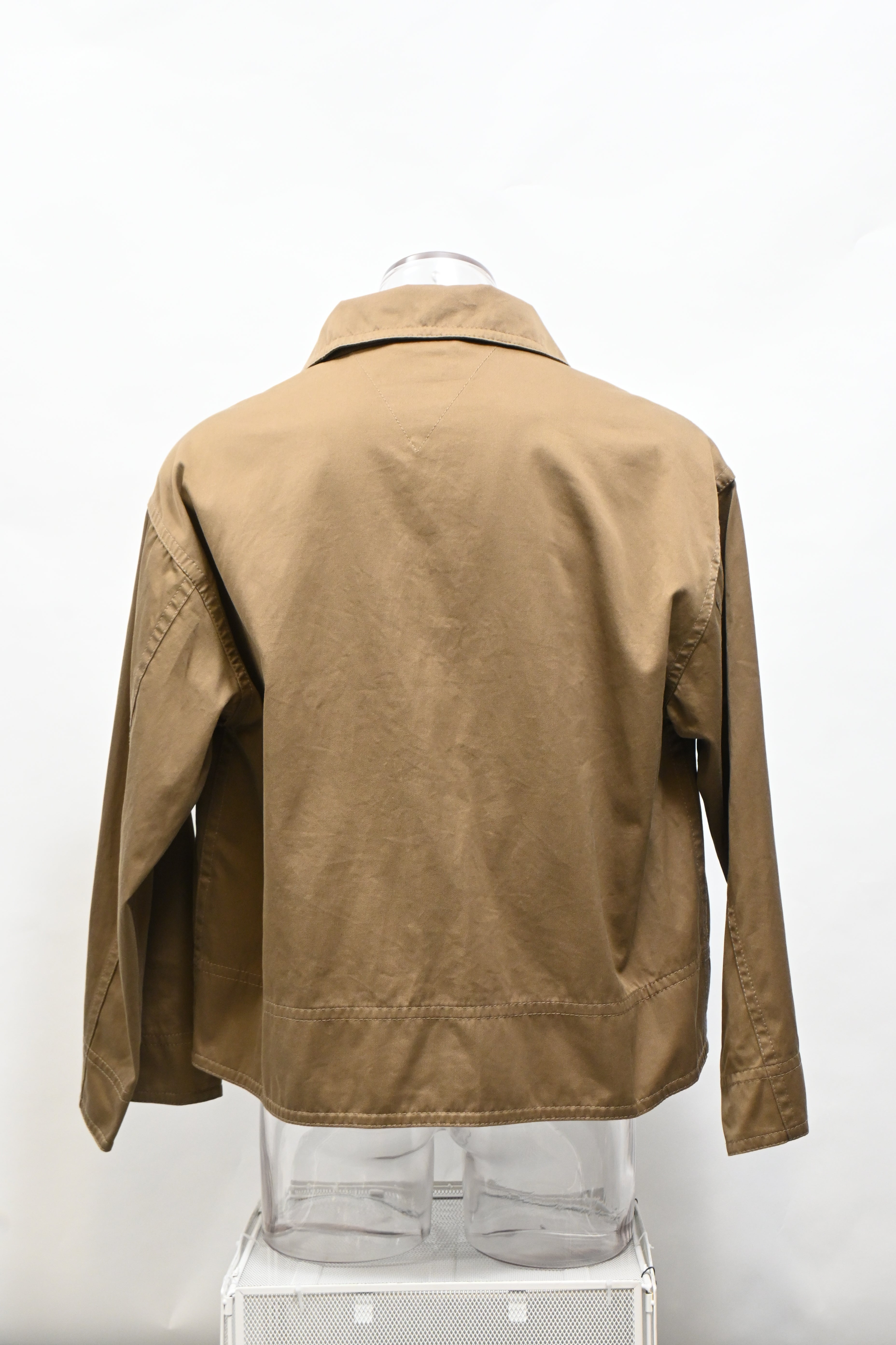 Bottega Veneta Half-Zip Jacket in Brown Cotton
