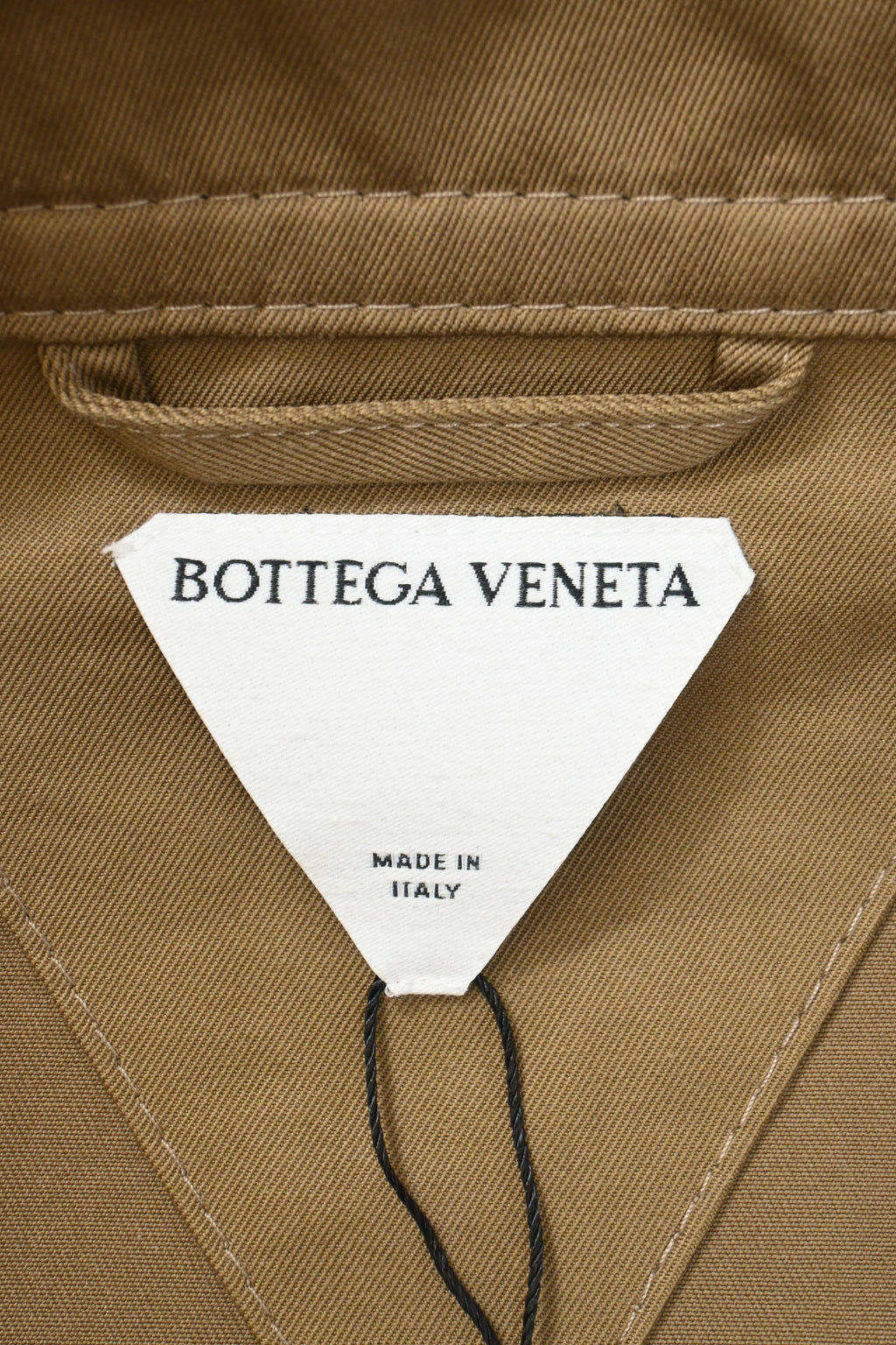 Bottega Veneta Half-Zip Jacket in Brown Cotton