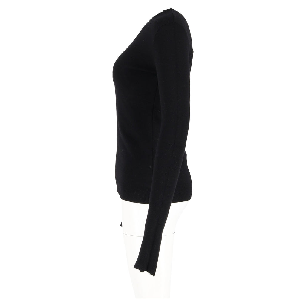 Bottega Veneta Crewneck Sweater in Black Wool