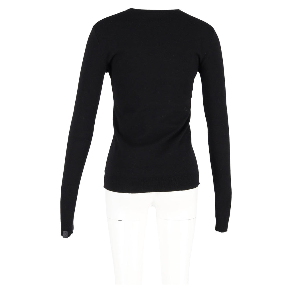 Bottega Veneta Crewneck Sweater in Black Wool
