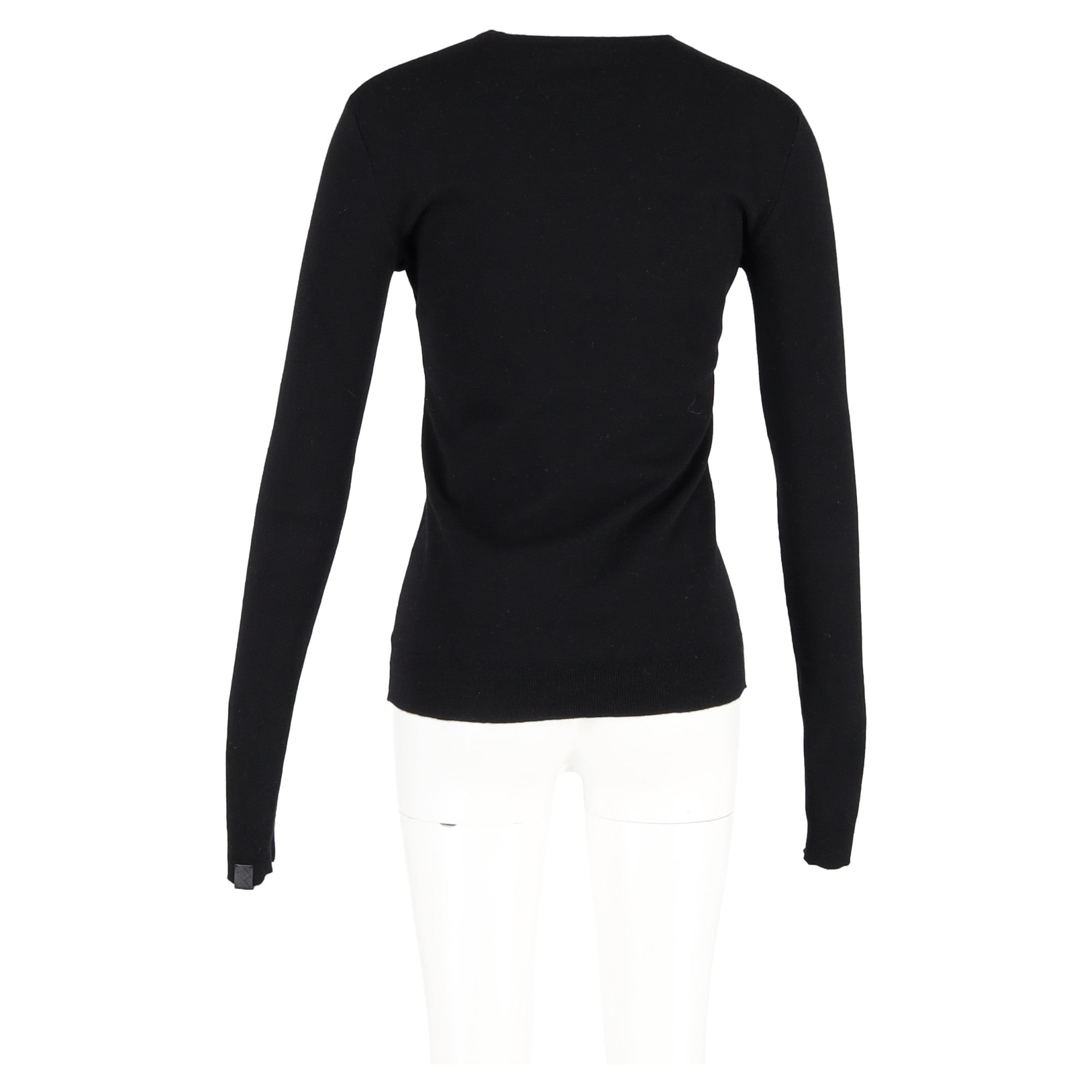 Bottega Veneta Crewneck Sweater in Black Wool