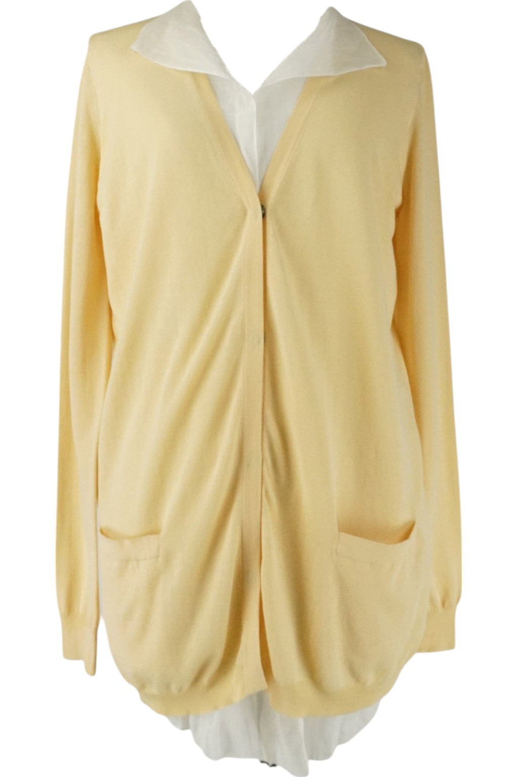 Bottega Veneta Yellow Layered Cardigan